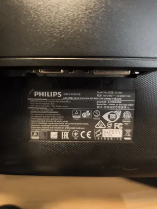 Juego 2 Monitores Philips Plata