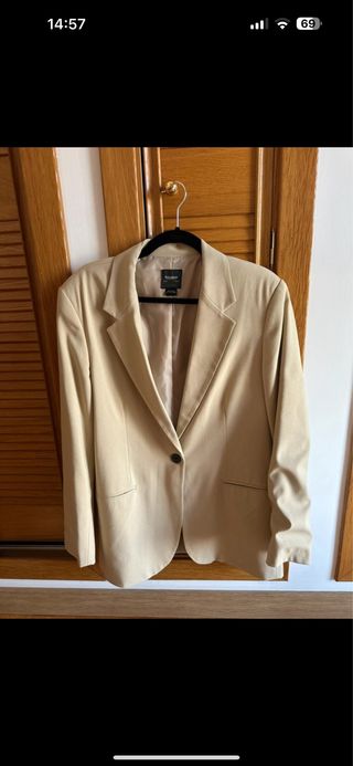 Americana Beige Pull&Bear Talla XL