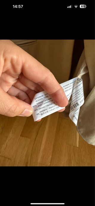 Americana Beige Pull&Bear Talla XL