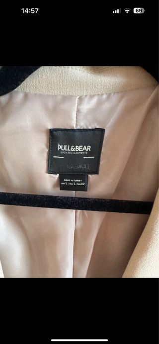 Americana Beige Pull&Bear Talla XL