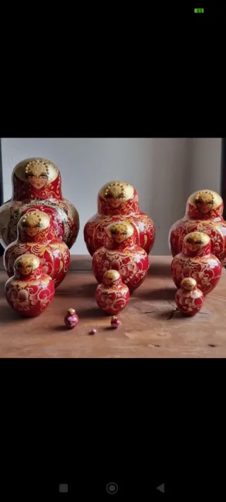 Antiche matrioske, set di 10 pezzi