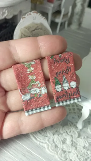 Strofinacci Natalizi miniatura 1:12