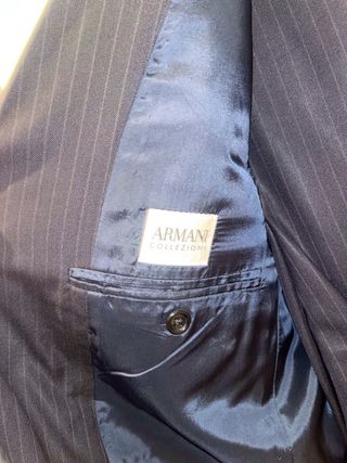 Traje Armani Rayas Negras
