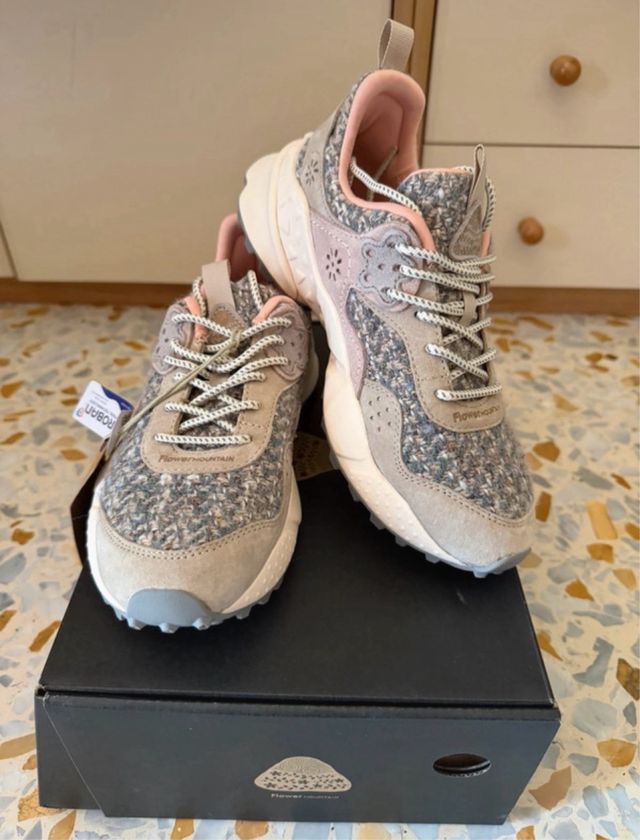 Flower Mountain Scarpe Lana/Suede Tg. 37
