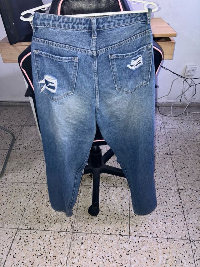 Pantalón VIVID ancho con roturas