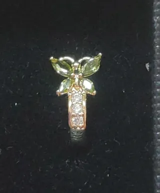 Pendientes Mariposa Oro y Verde