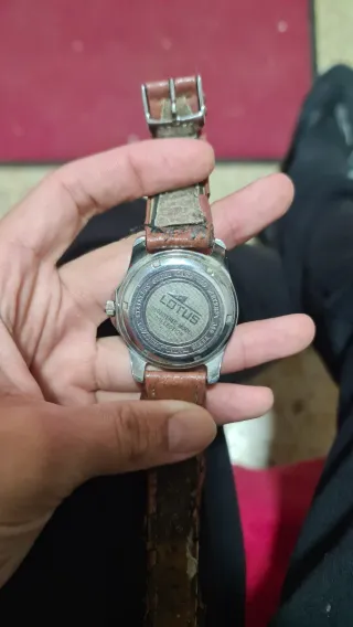 Reloj Lotus Acero Inoxidable Correa Marrón