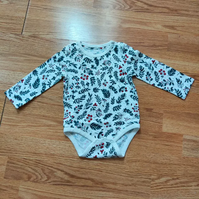 Completo bambina: salopette e maglia74cm 6-9mesi