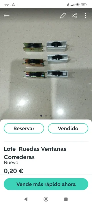 Ruedas para ventanas correderas