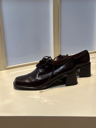 Zapatos de piel Carre Collection 37, marrones