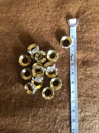 Aros para bisutería con adornos