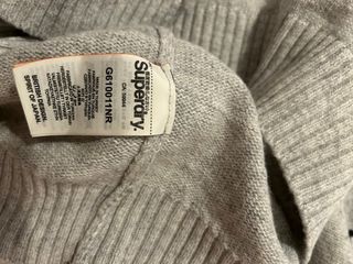 Jersey Superdry Lana Mujer Gris Negro