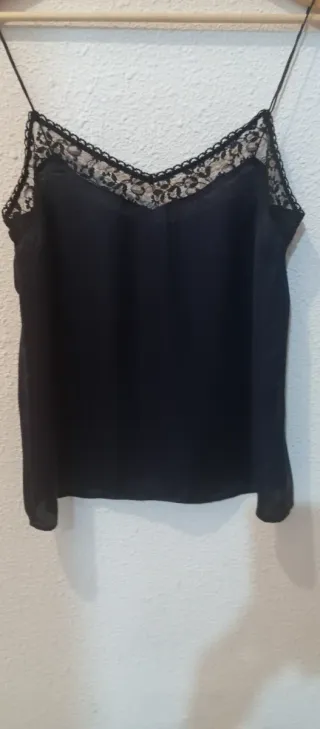 Top lencero azul marino