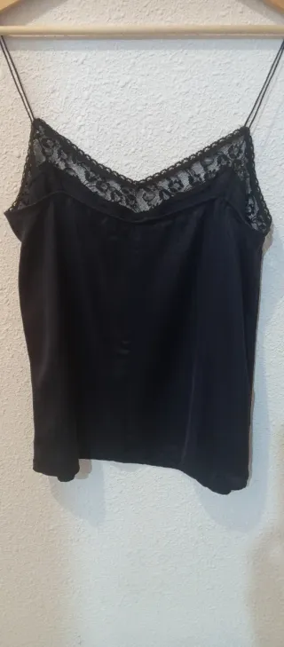 Top lencero azul marino