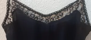 Top lencero azul marino