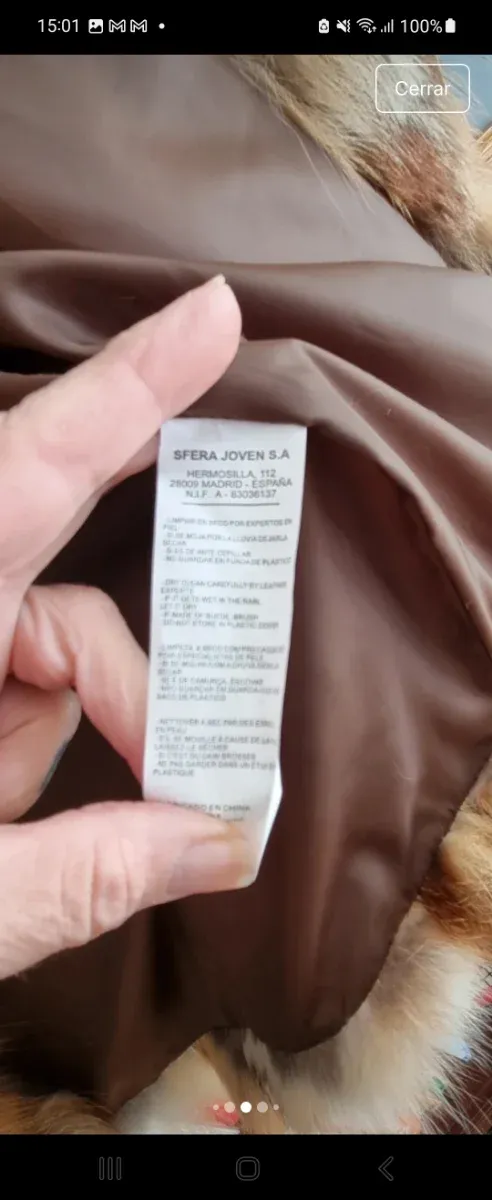 Chaleco pelo zo rro sfera