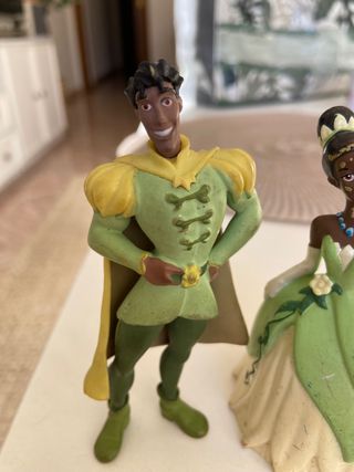 Figuras Tiana y Naveen Disney