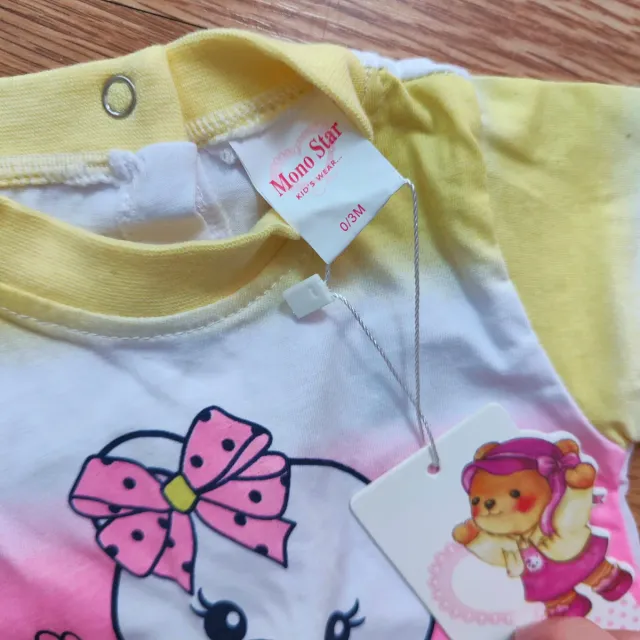 Tutina neonato orsetto arcobaleno0-3mesi