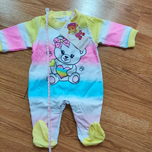 Tutina neonato orsetto arcobaleno0-3mesi