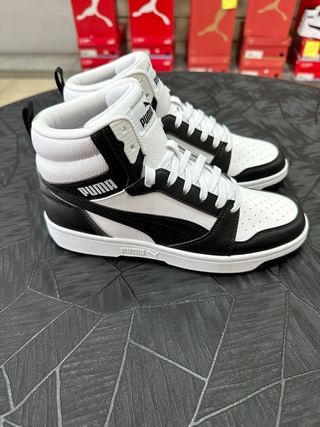 Scarpe Puma Mid Top Bianche e Nere