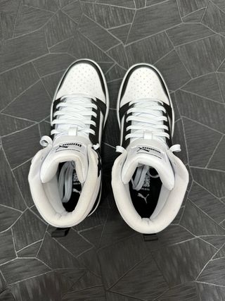 Scarpe Puma Mid Top Bianche e Nere