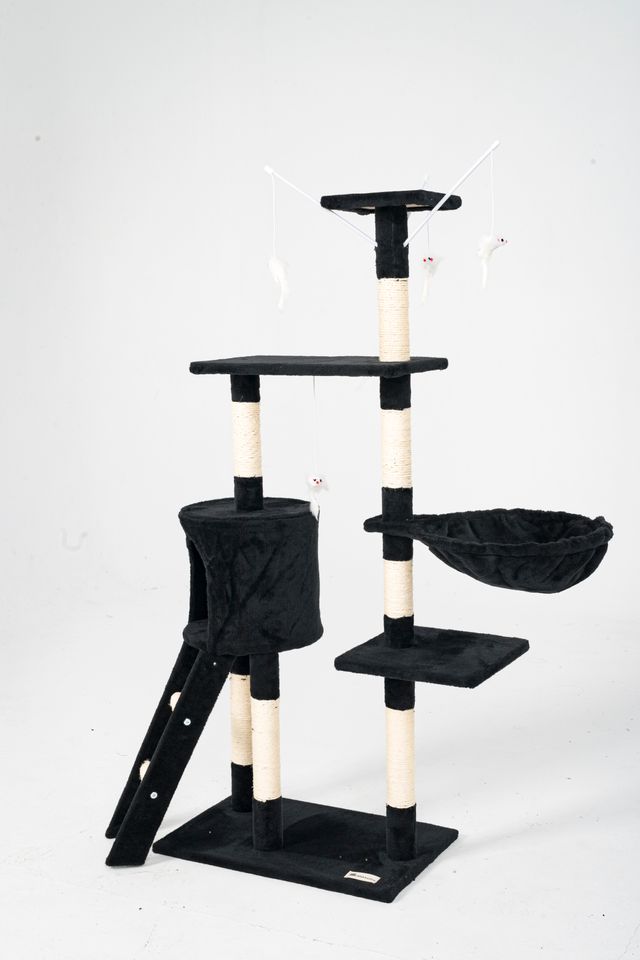 Albero gratta gatti NENI nero 2u
