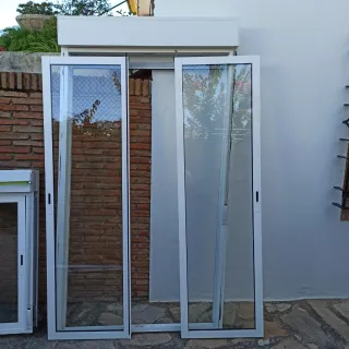 Ventana aluminio Climalit más ventanal correreda