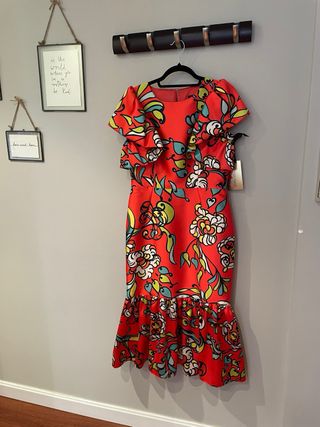 Vestido boda estampado floral