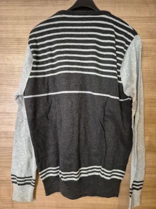 Maglioncino leggero Piazza Italia grigio e bianco