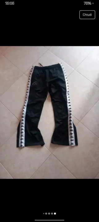 pantaloni kappa con bottoni