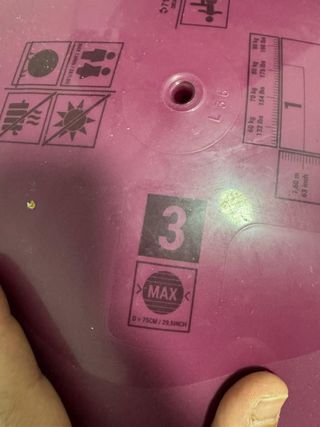 Pelota de Pilates Talla 3 (en Decatlón).