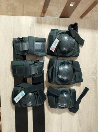 Protecciones patinaje Oxelo (rodillas, muñecas)