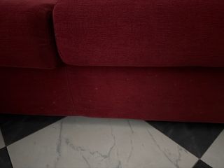 Sofá de 2 plazas rojo