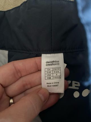 Pantalón de nieve infantil Decathlon