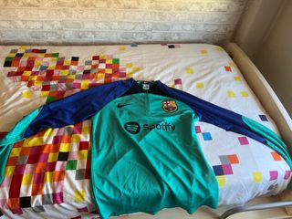 Chaqueta FC Barcelona Nike Azul/Verde
