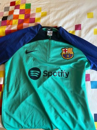 Chaqueta FC Barcelona Nike Azul/Verde