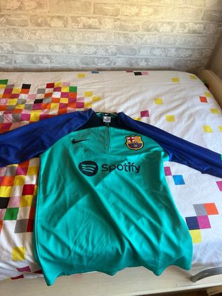 Chaqueta FC Barcelona Nike Azul/Verde