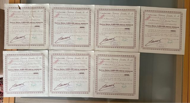 Acciones Construcciones Eléctricas Levante S.A.