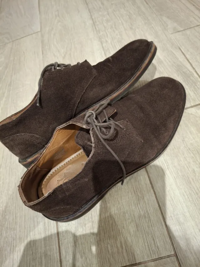 Zapatos de vestir ante hombre