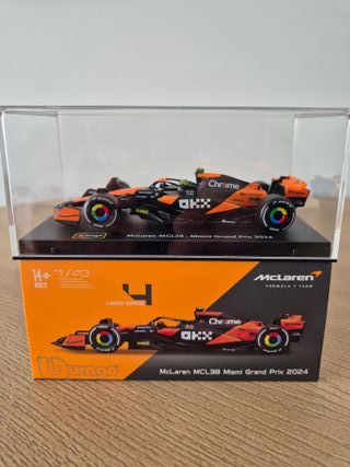 McLaren MCL38 Miami GP 2024 Bburago 1:43
