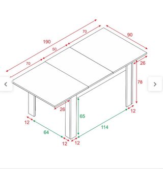 Mesa extensible + SILLAS (imagen)