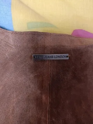 Chaleco Pepe Jeans flecos marrón Talla M