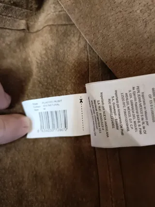 Chaleco Pepe Jeans flecos marrón Talla M