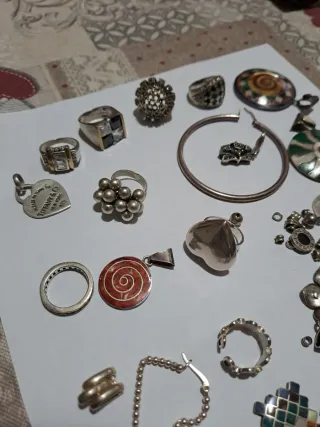 Lotto gioielli in argento