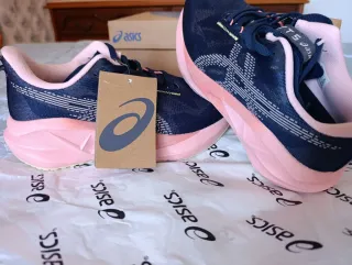 Zapatillas Asics Azul y Rosa Mujer