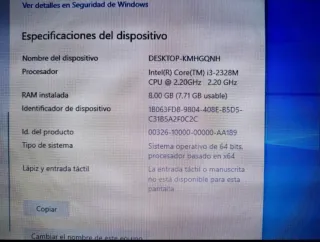 Portátil Samsung 8GB RAM, 256 ROM