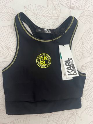 Top deportivo Karl Lagerfeld Negro Talla XS