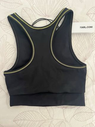 Top deportivo Karl Lagerfeld Negro Talla XS