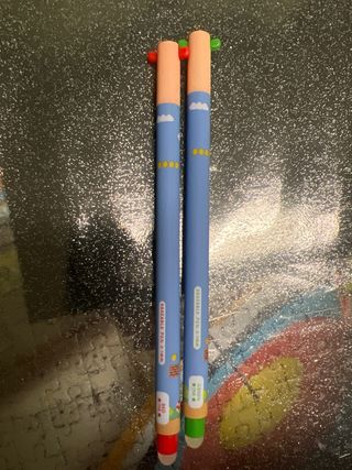 Set 2 Penne cancellabili Mario & Luigi