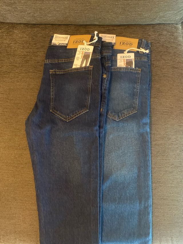Lote 2 Vaqueros IZOD Talla 32 Nuevos